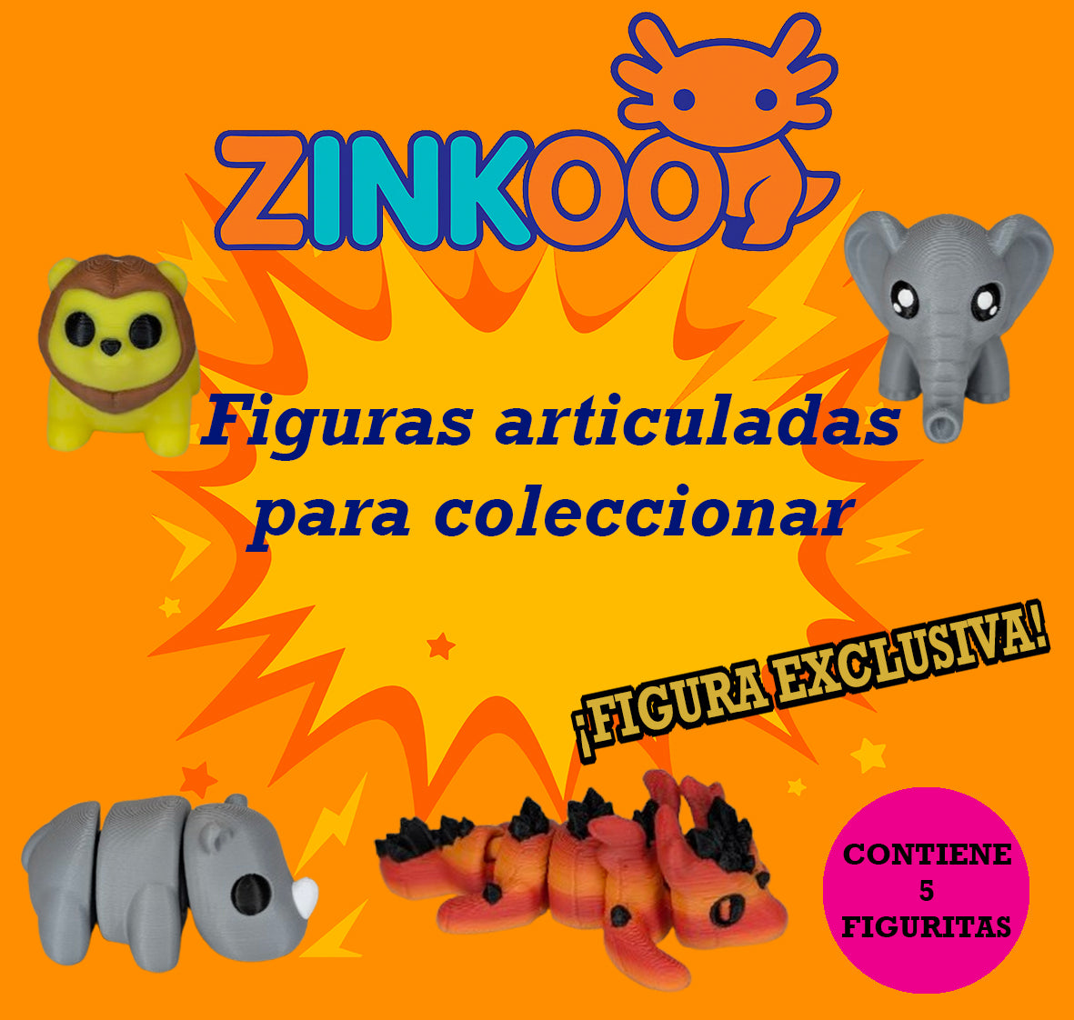 Pack 5 figuritas