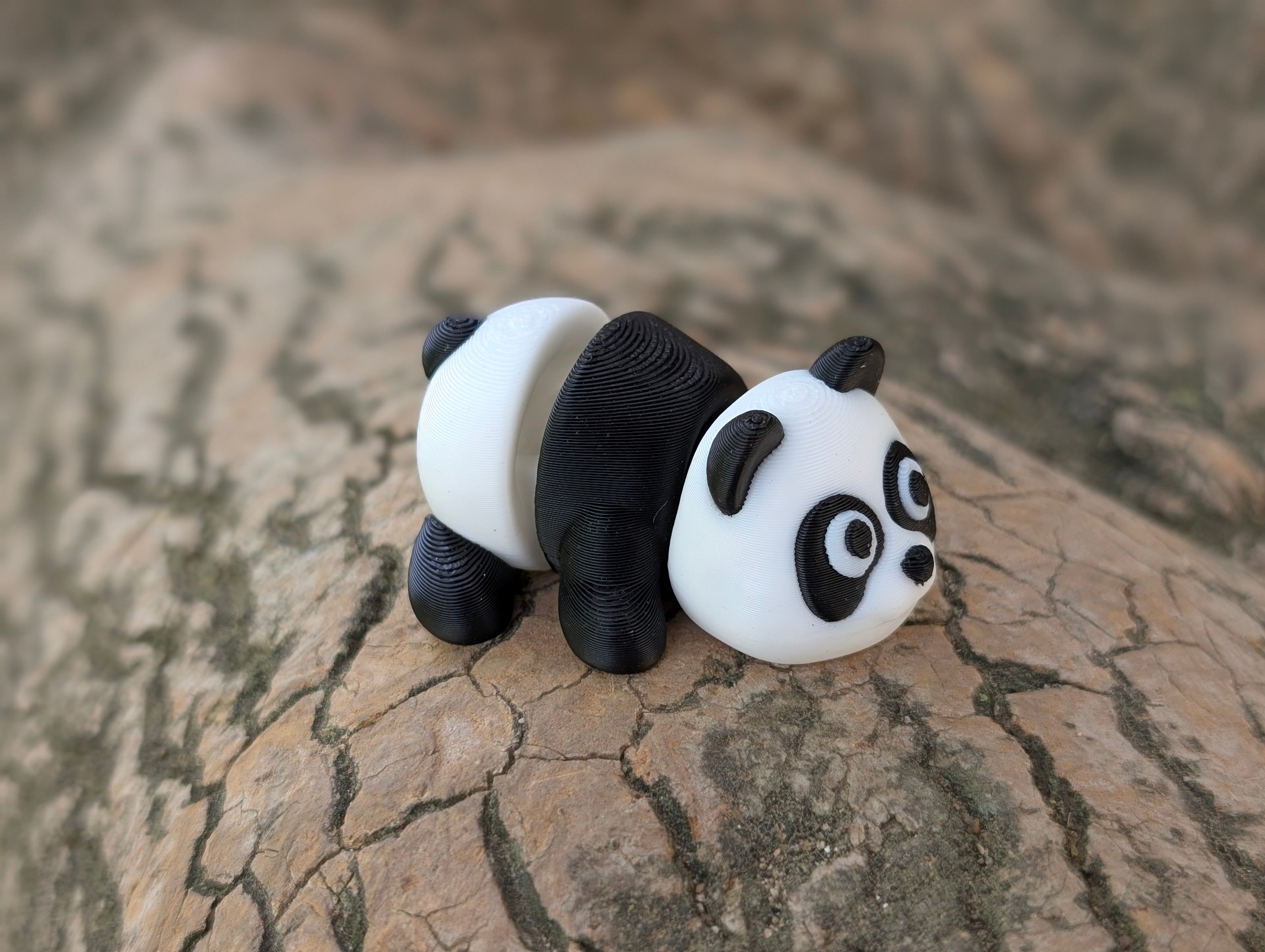 Mini Panda articulado impreso en 3D | ZINKOO