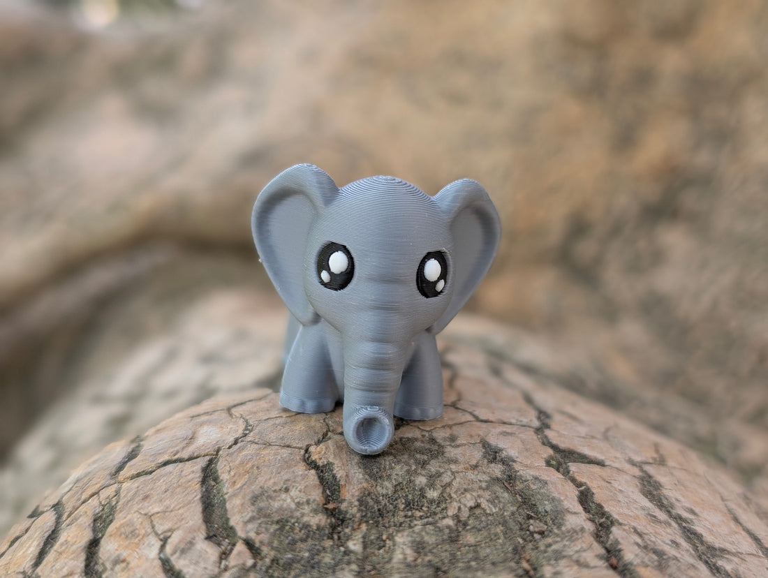 Mini Elefante articulado impreso en 3D | ZINKOO