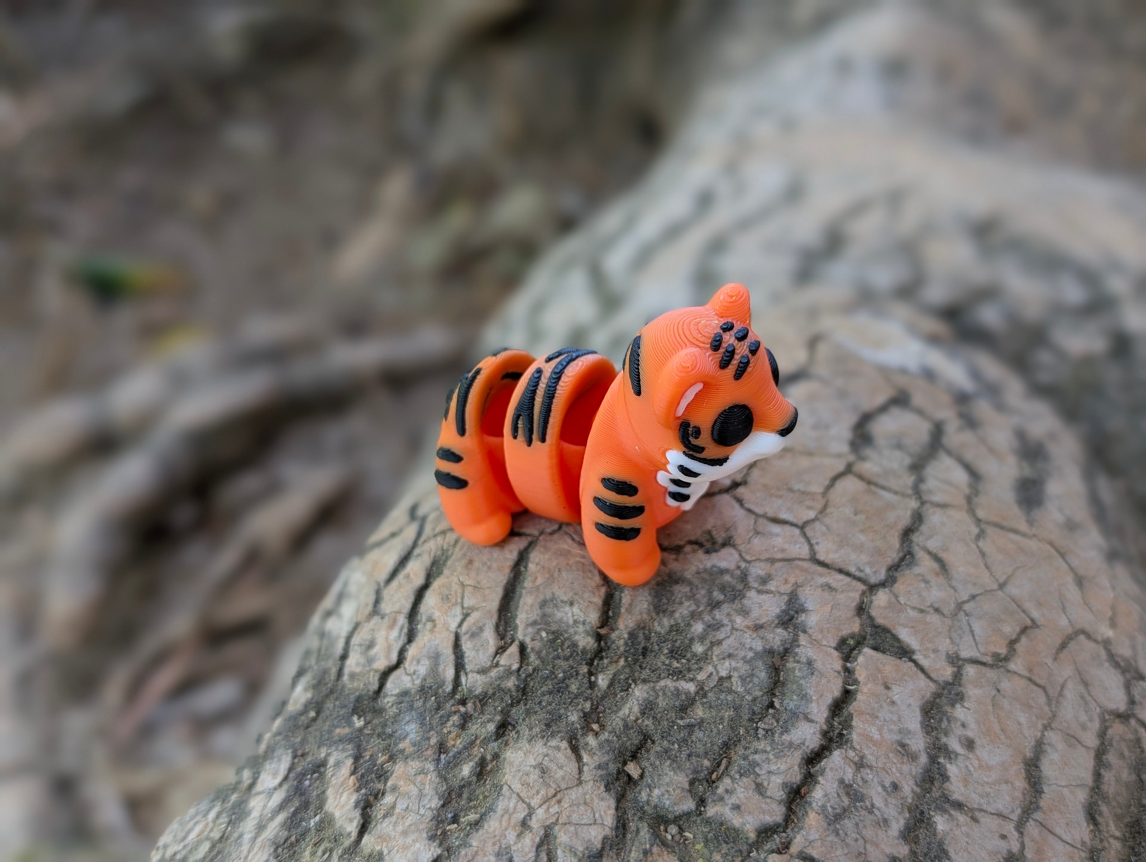 Mini Tigre articulado impreso en 3D | ZINKOO