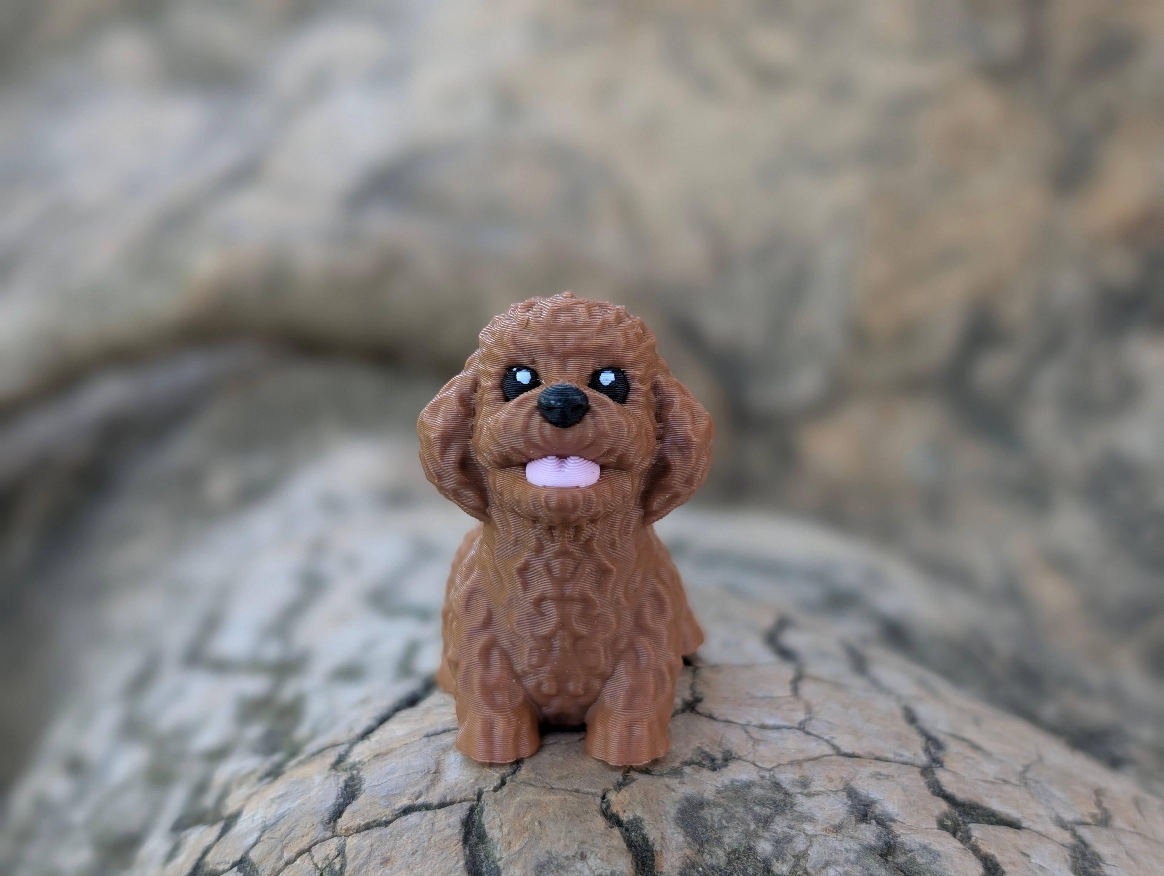 Mini Poodle articulado impreso en 3D | ZINKOO