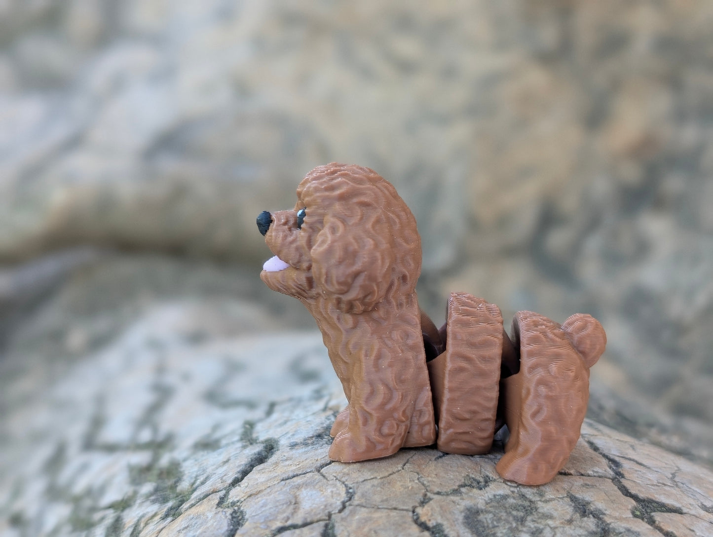 Mini Poodle articulado impreso en 3D | ZINKOO