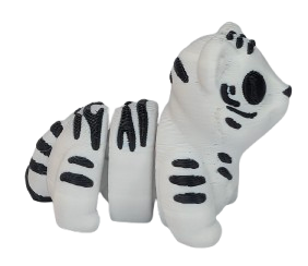 Mini Tigre Blanco Articulado
