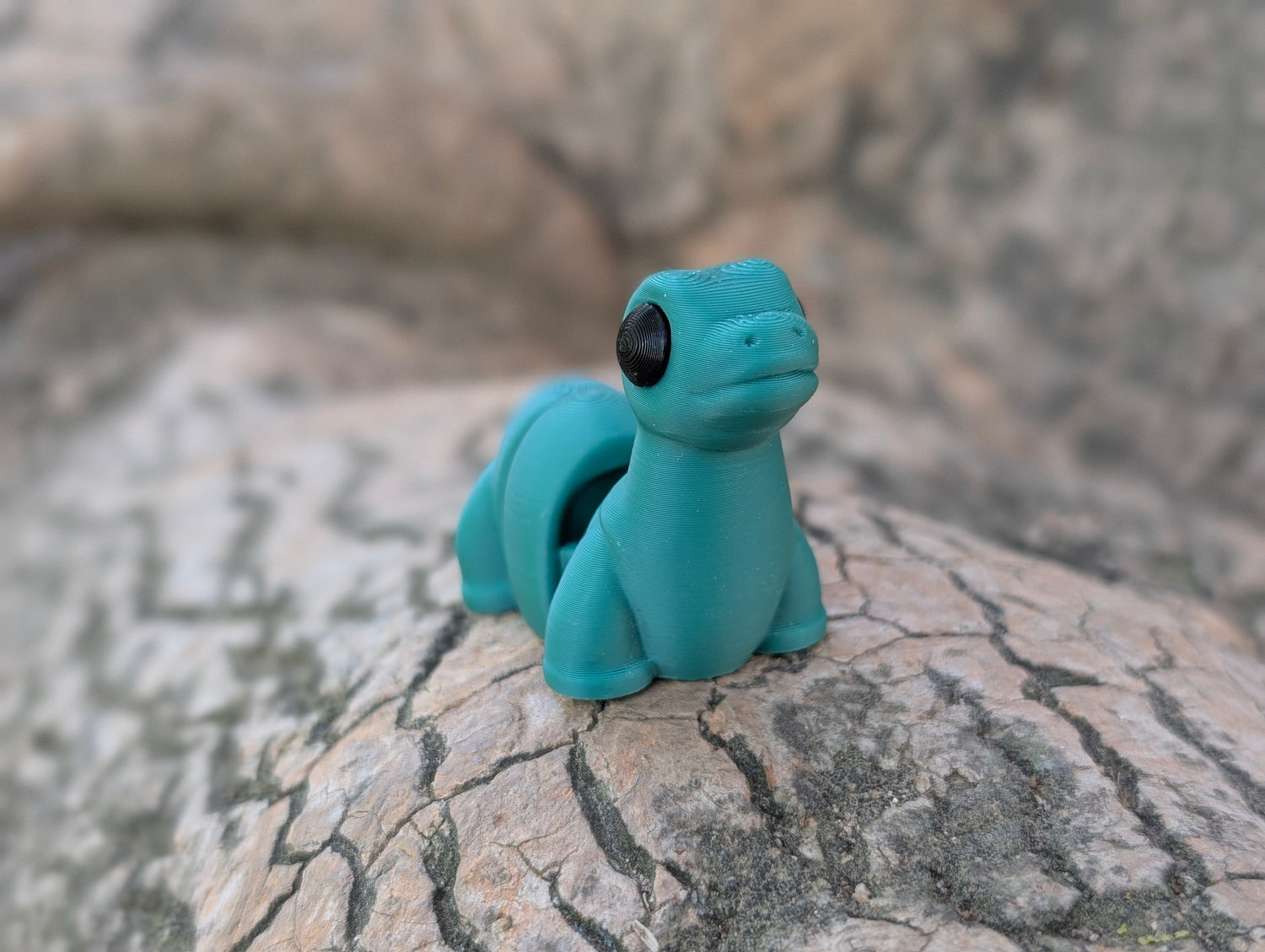 Mini Brontosaurio articulado impreso en 3D | ZINKOO