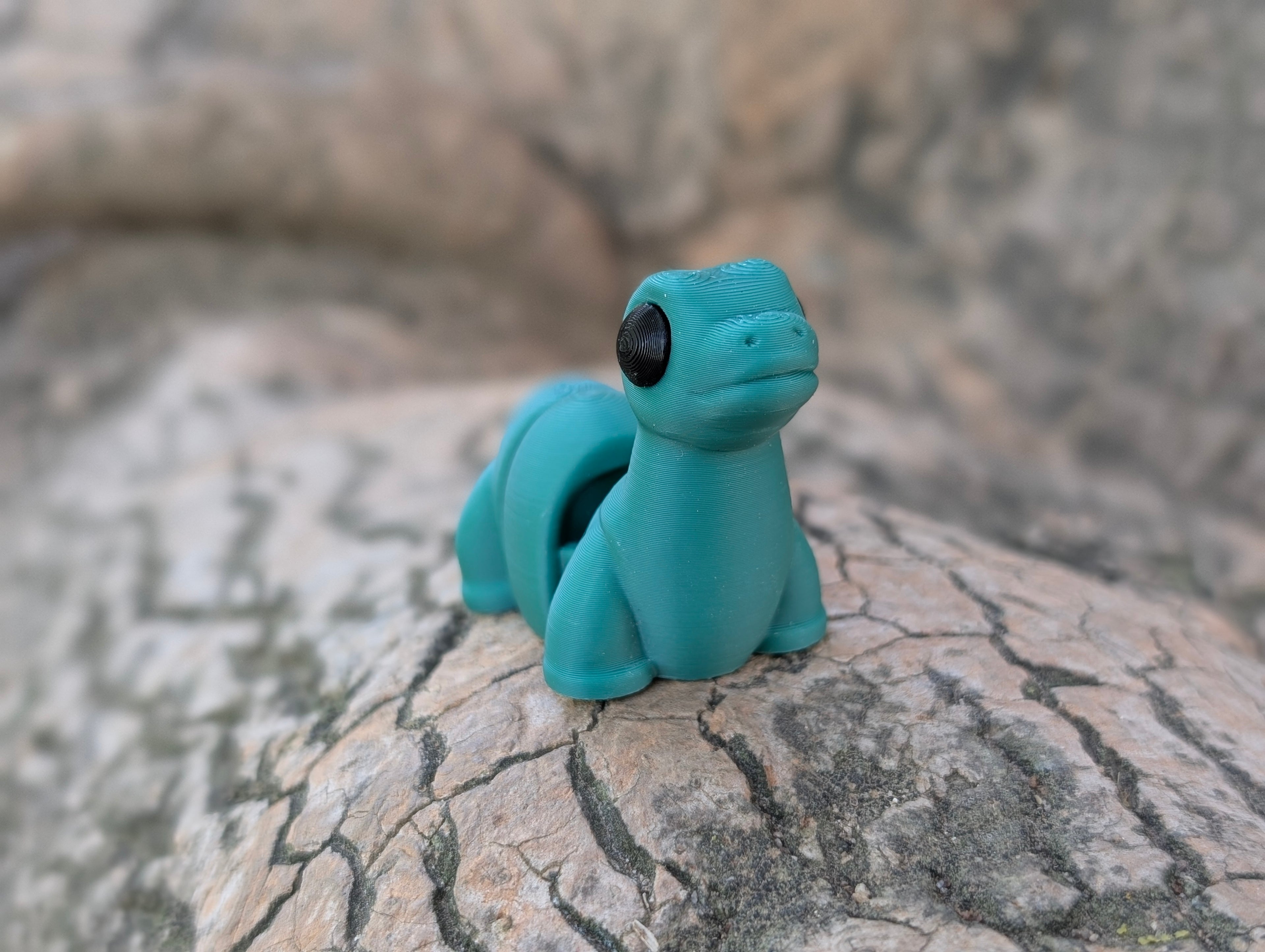 Mini Brontosaurio articulado impreso en 3D | ZINKOO