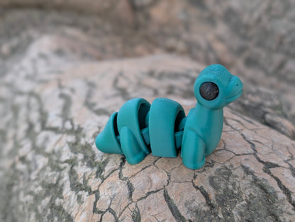 Mini Brontosaurio articulado impreso en 3D | ZINKOO