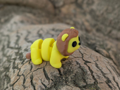 Mini León articulado impreso en 3D | ZINKOO
