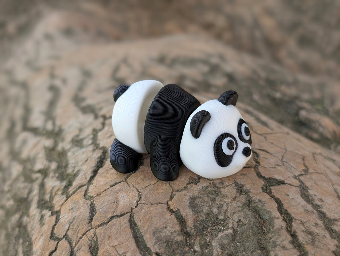 Mini Panda articulado impreso en 3D | ZINKOO