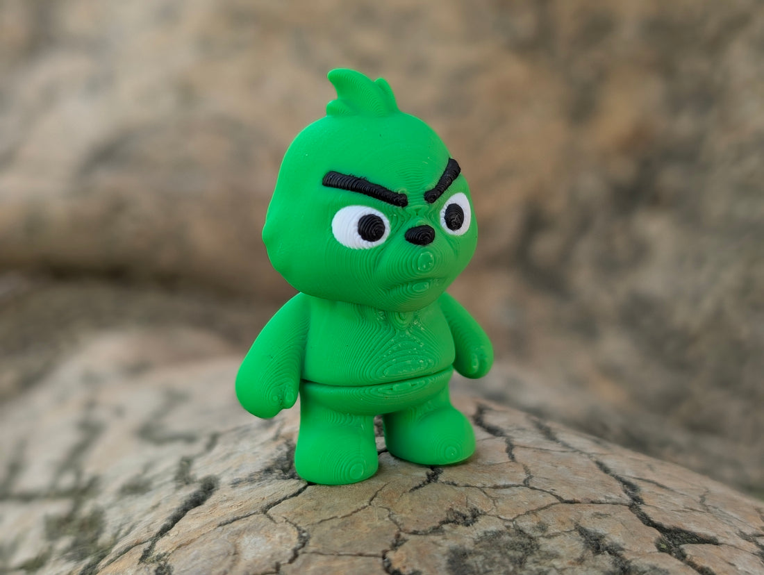 Mini Grinch articulado impreso en 3D | ZINKOO