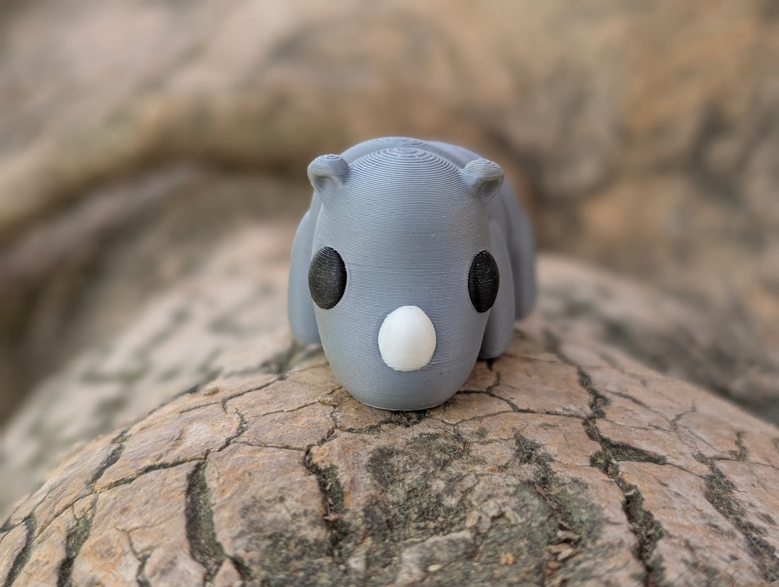 Mini Rinoceronte articulado impreso en 3D | ZINKOO
