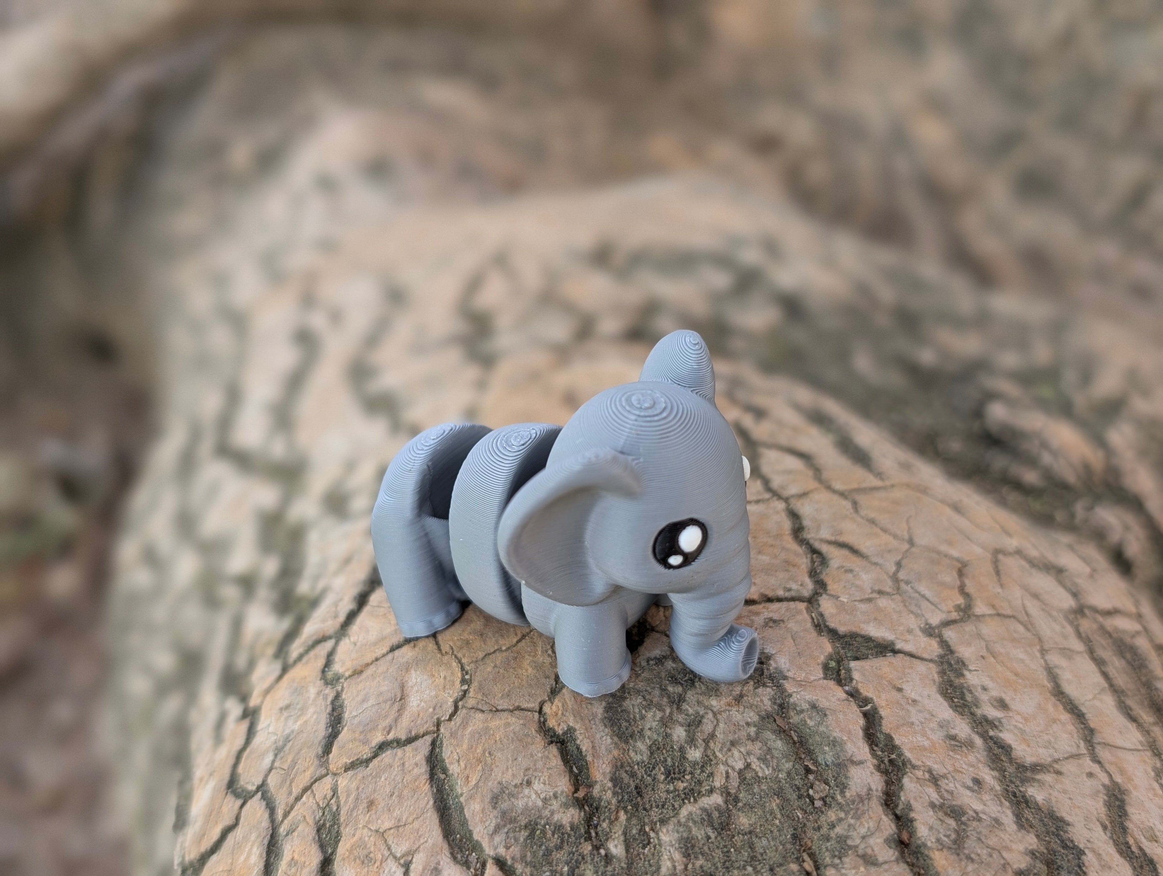 Mini Elefante articulado impreso en 3D | ZINKOO
