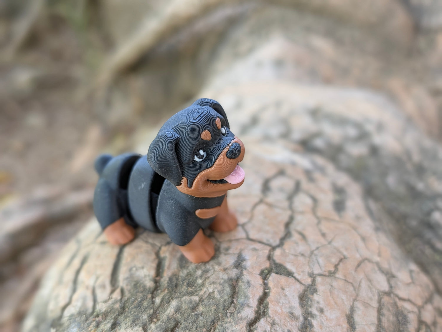 Mini Rottweiler articulado impreso en 3D | ZINKOO