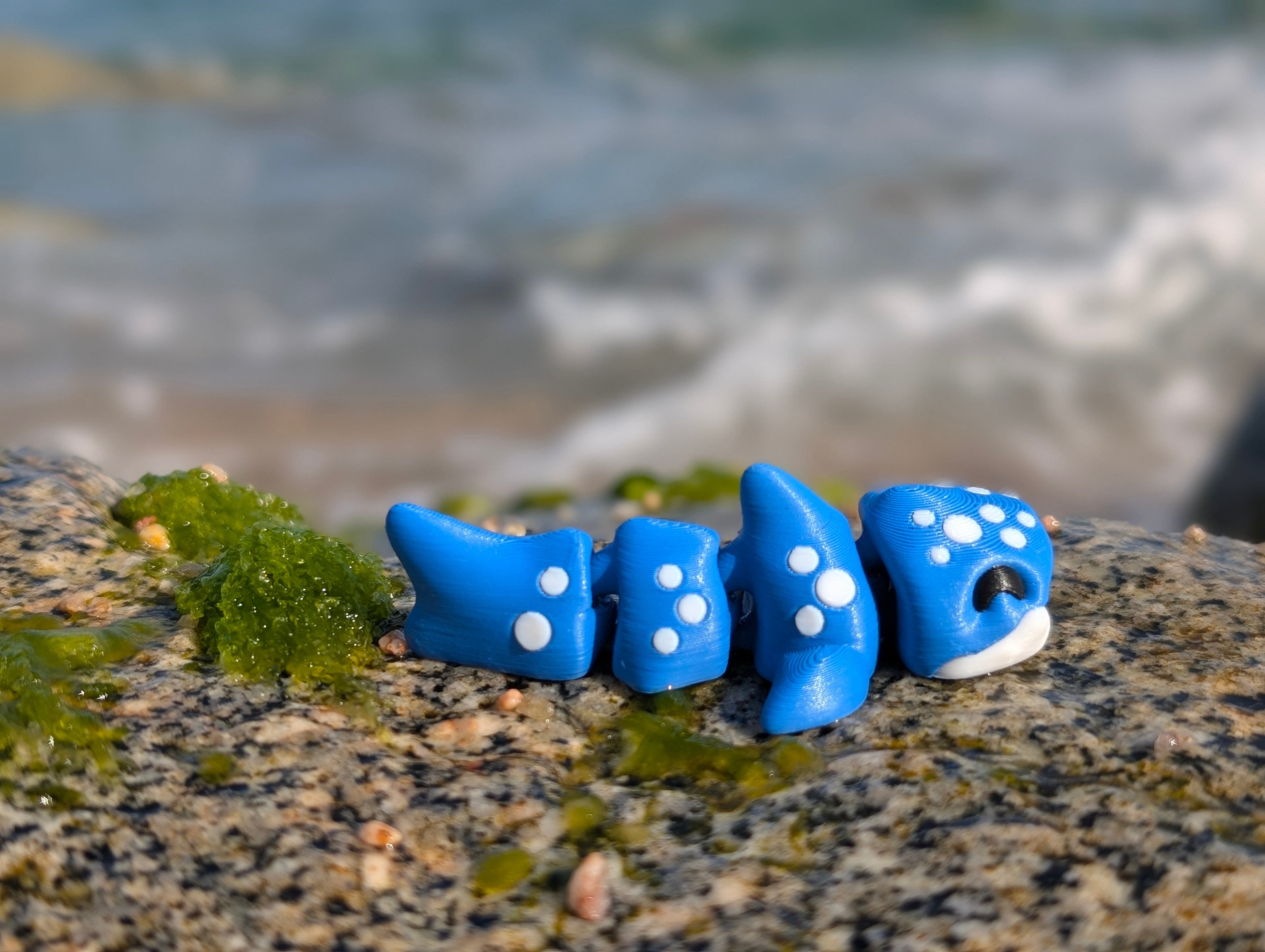 Mini Tiburón Ballena articulado impreso en 3D | ZINKOO