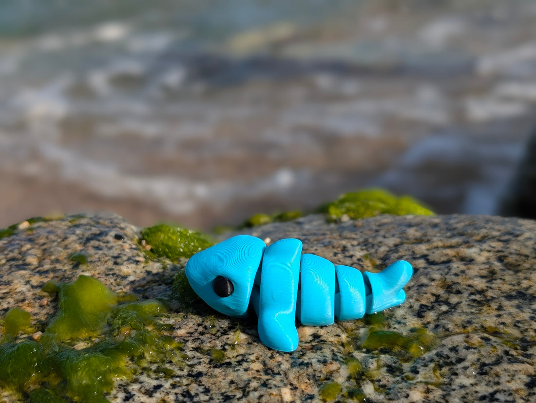 Mini Tiburón Bebé articulado impreso en 3D | ZINKOO