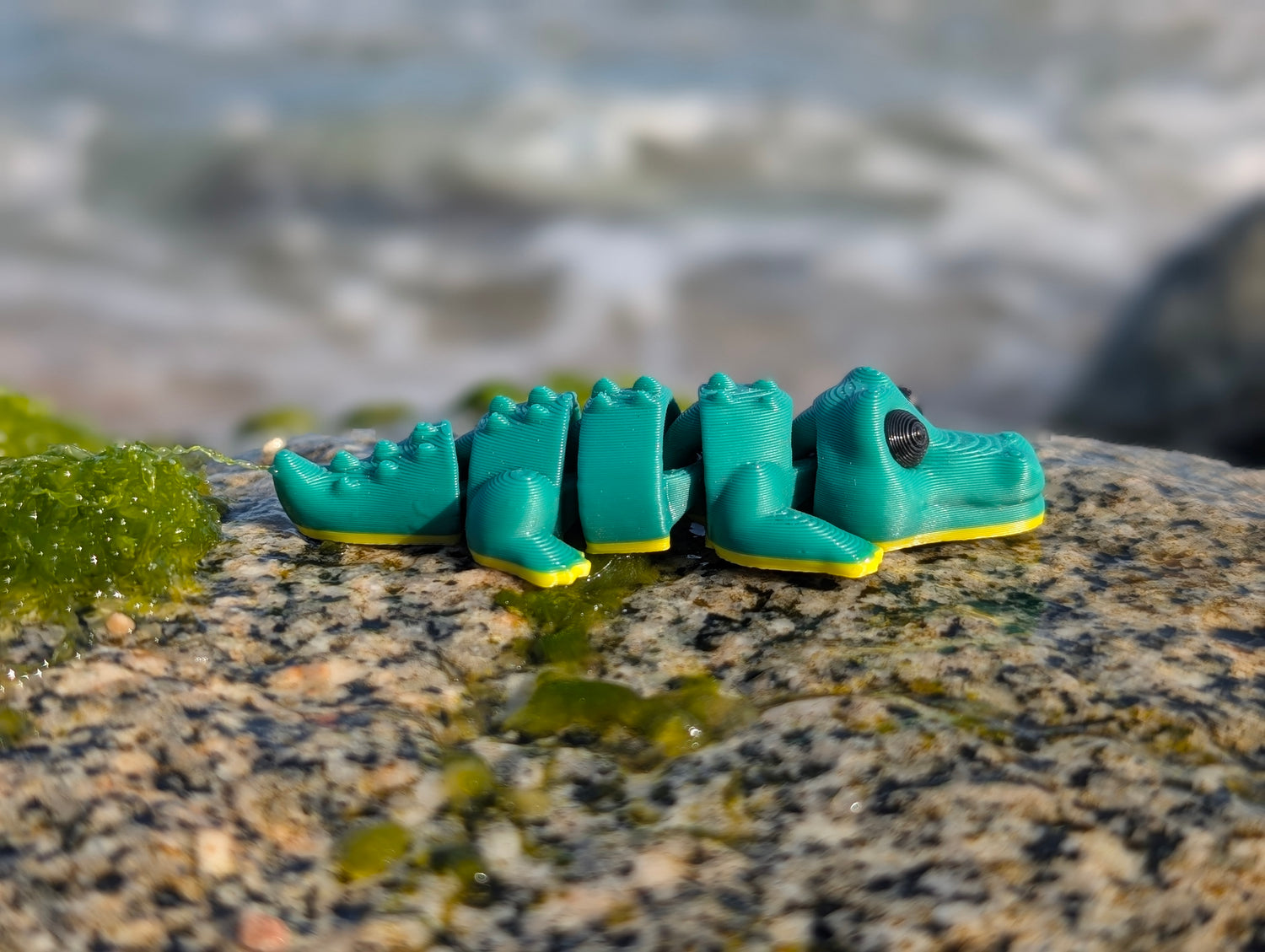 Mini Cocodrilo articulado impreso en 3D | ZINKOO