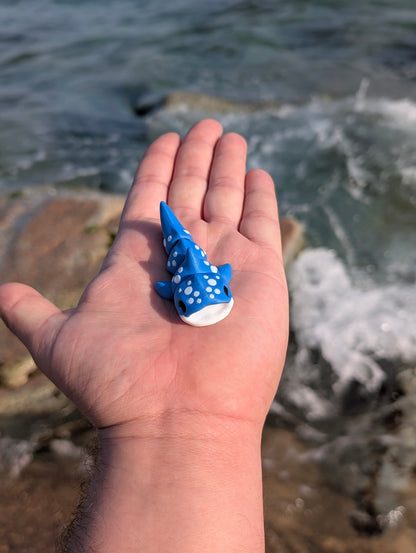 Mini Tiburón Ballena articulado impreso en 3D | ZINKOO