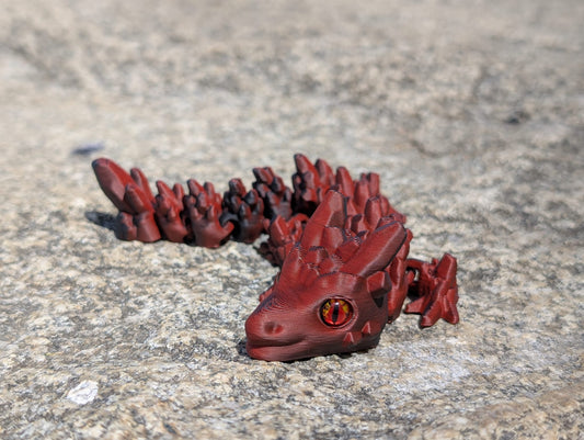 Dragón de piedra Articulado – Figura Flexible Impresa en 3D