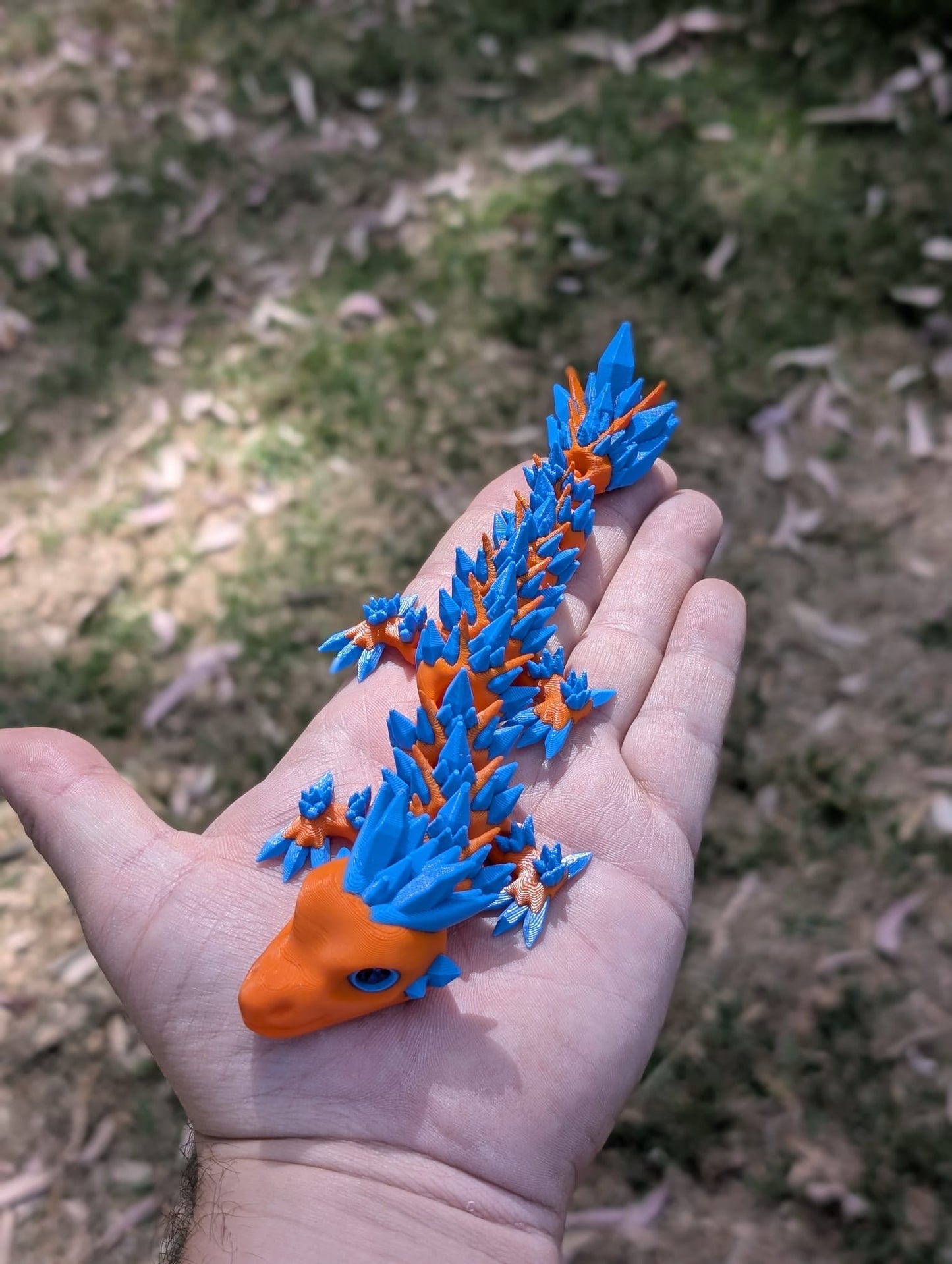 Dragón de Cristal Articulado – Figura Sensorial Impresa en 3D