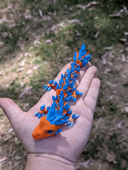 Dragón de Cristal Articulado – Figura Sensorial Impresa en 3D