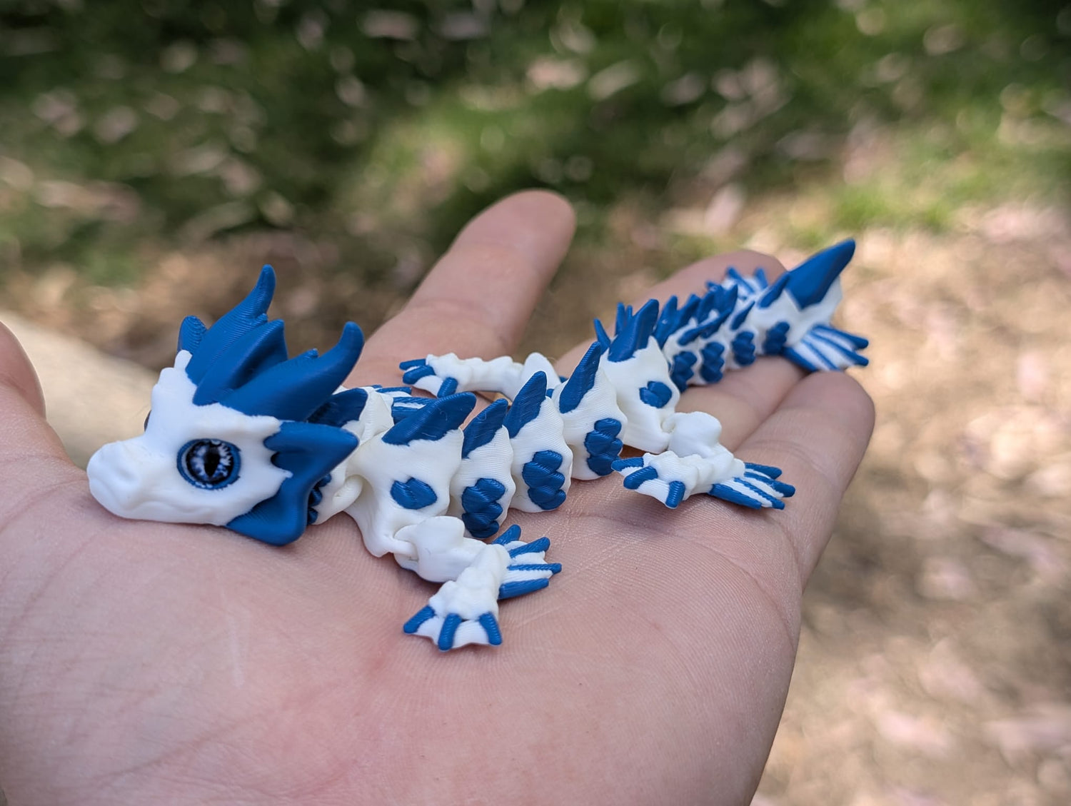 Wavepierce Dragón de agua Articulado – Mini Figura Impresa en 3D