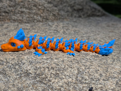 Dragón de Cristal Articulado – Figura Sensorial Impresa en 3D