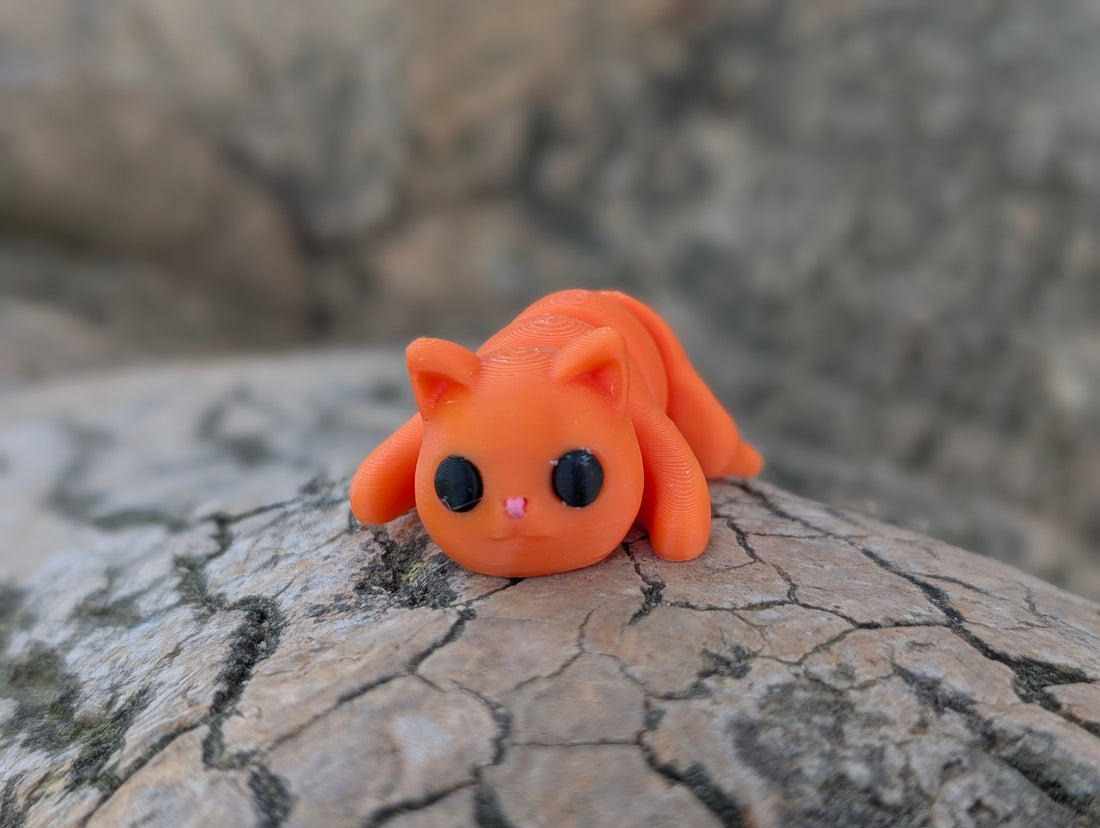Mini Gato articulado impreso en 3D | ZINKOO