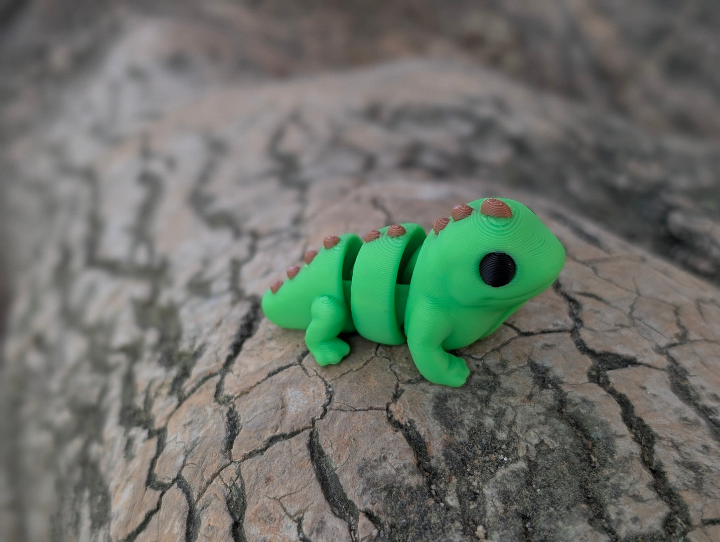Mini Iguana articulada impresa en 3D | ZINKOO