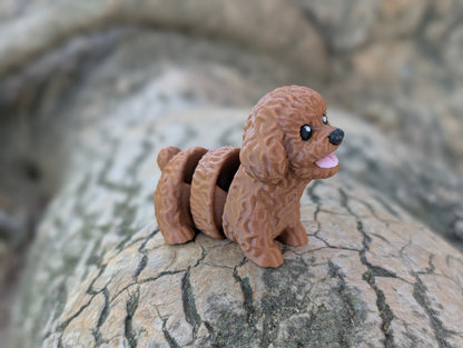 Mini Poodle articulado impreso en 3D | ZINKOO