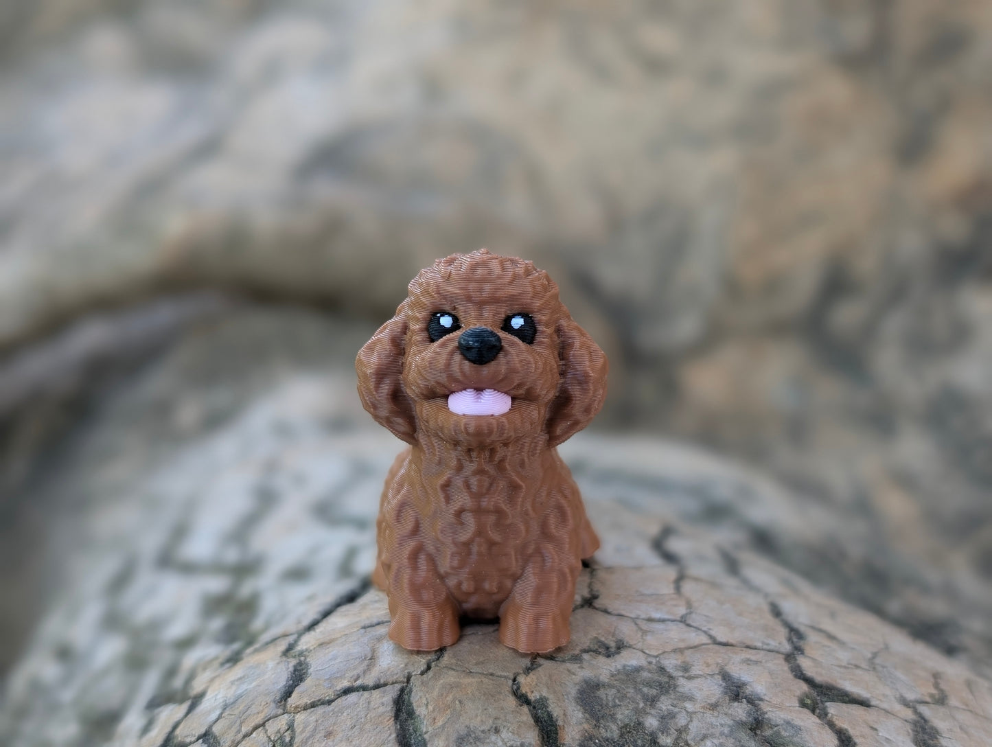 Mini Poodle articulado impreso en 3D | ZINKOO